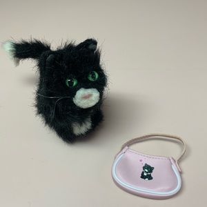 American Girl Doll licorice cat & licorice purse